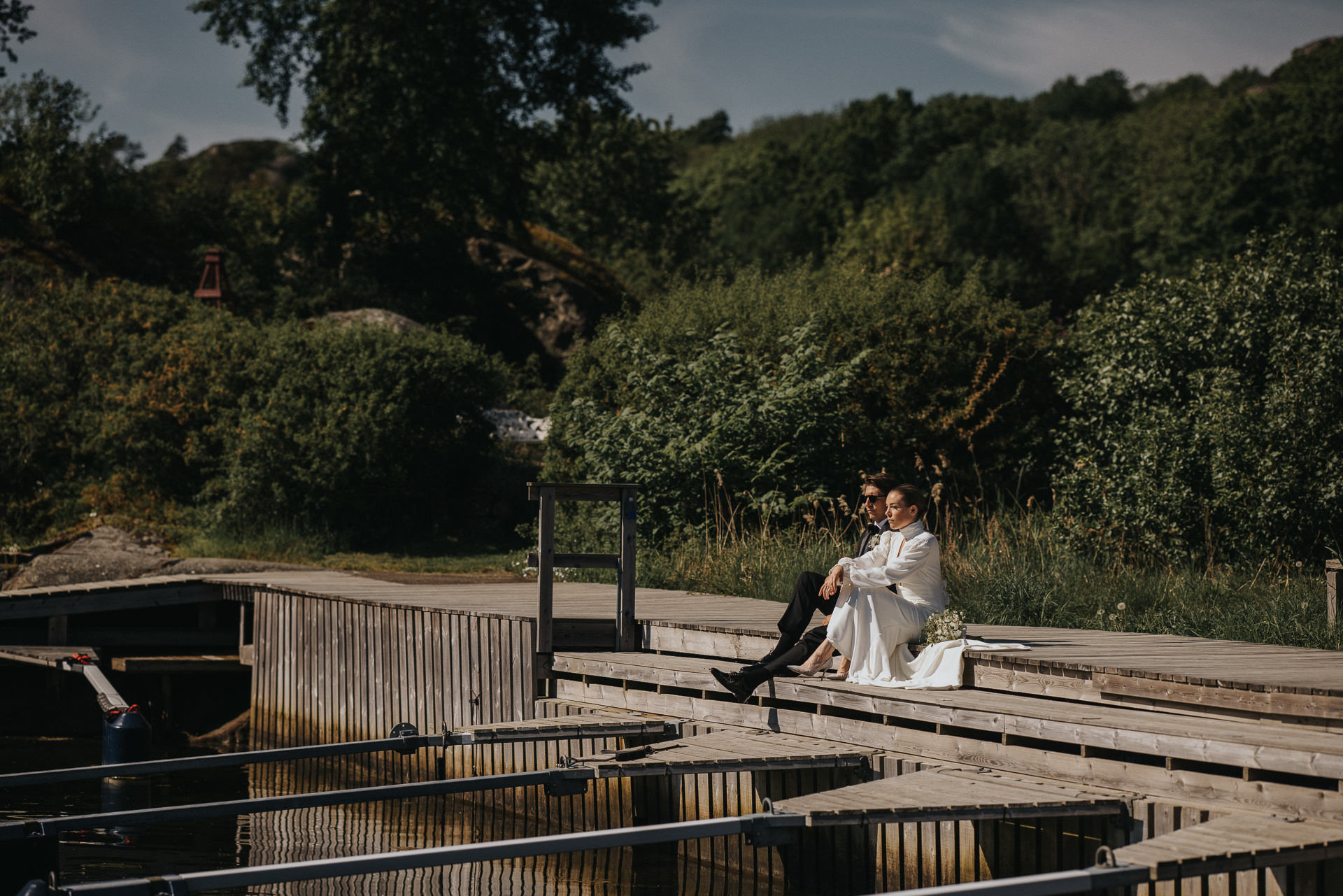 Bröllopsfotograf Bohuslän småbåtshamn